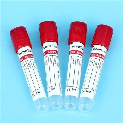 מפעיל קריש אדום צבע ואקום צינור איסוף דם